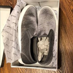Grey Velvet Sneaker